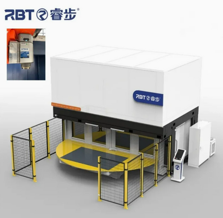 RBT Makine Kesme Şekli 6 Eksenli CNC Freze Yönlendiricisi Çift Çalışma Müdürlüğü 