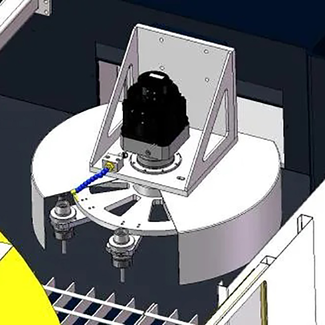  Otomotiv ve Havacılık Sektörleri için RBT 5 Eksenli Döner İkiz Tablo CNC Makinesi