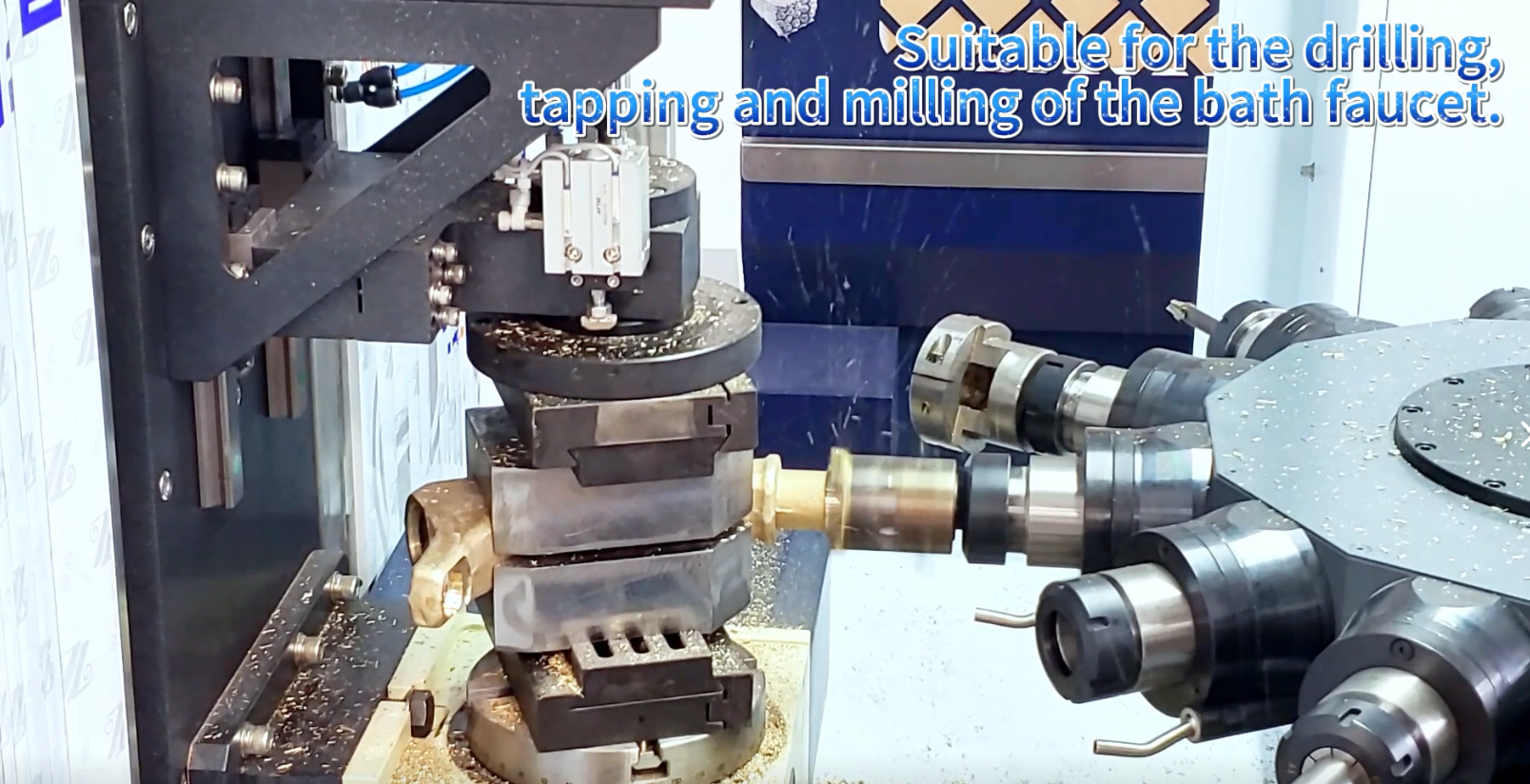 Musluk üretimi için RBT 12 Mil Yatay CNC Makinesi CE Onaylandı